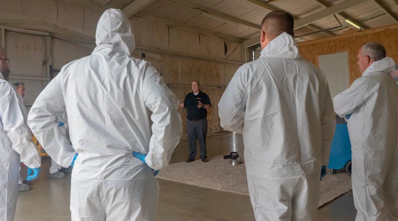 technicians learning about mold and water damage