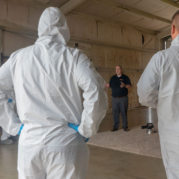 technicians learning about mold and water damage